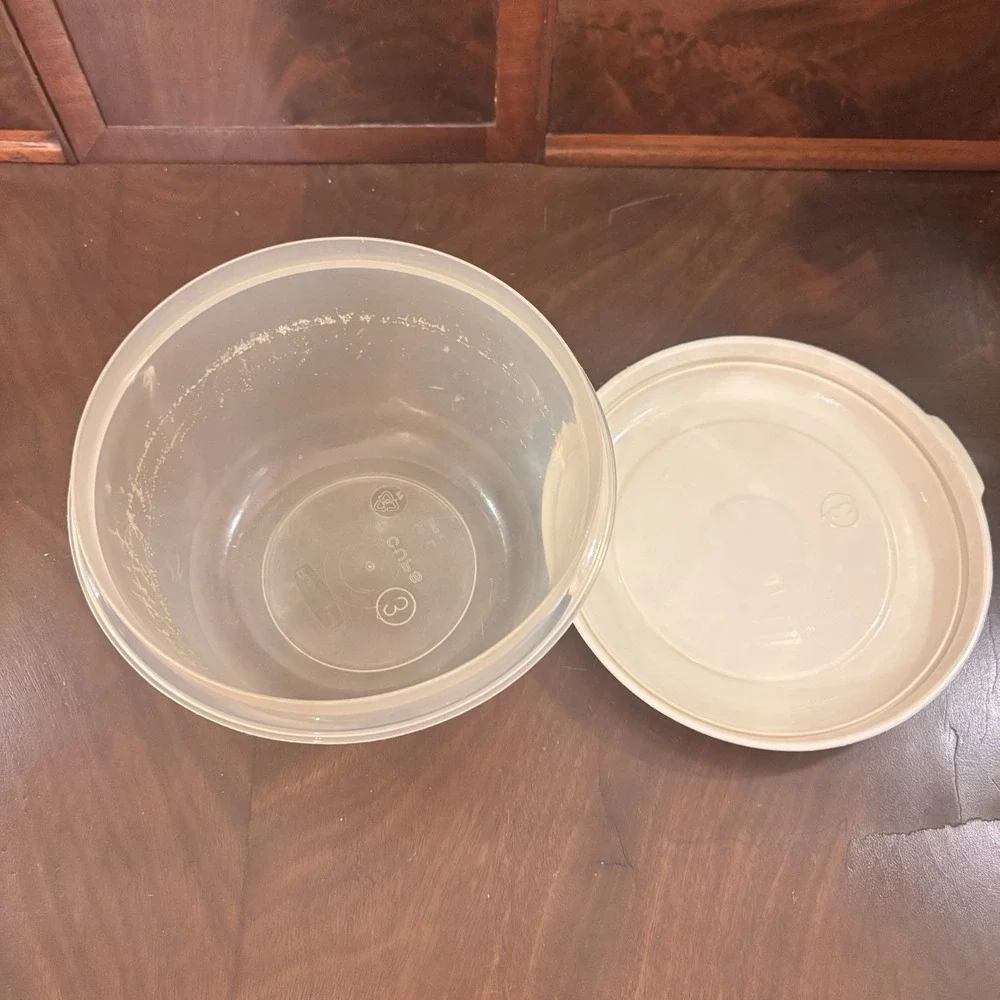 Vintage Rubbermaid Servin Saver #3 Containers 6 Cup 1.4 Qt Set of 2 w Lids